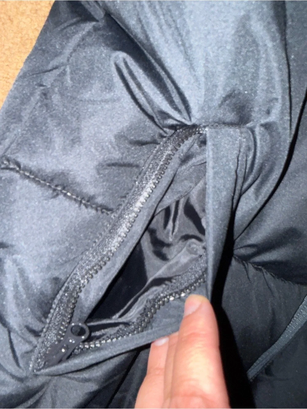 U.S. Polo Assn. Black and Gray Hooded Puffer Jacket - Kids
